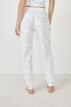 Pyjama trousers with hearts;${refinementColor}