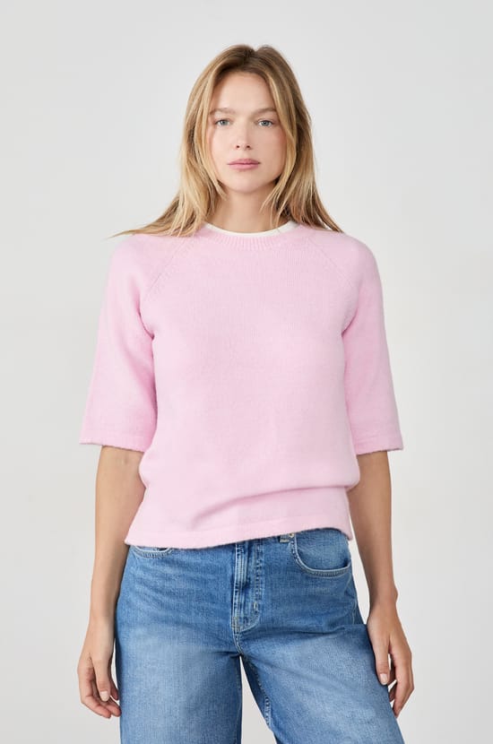 Pull manches courtes;${refinementColor}