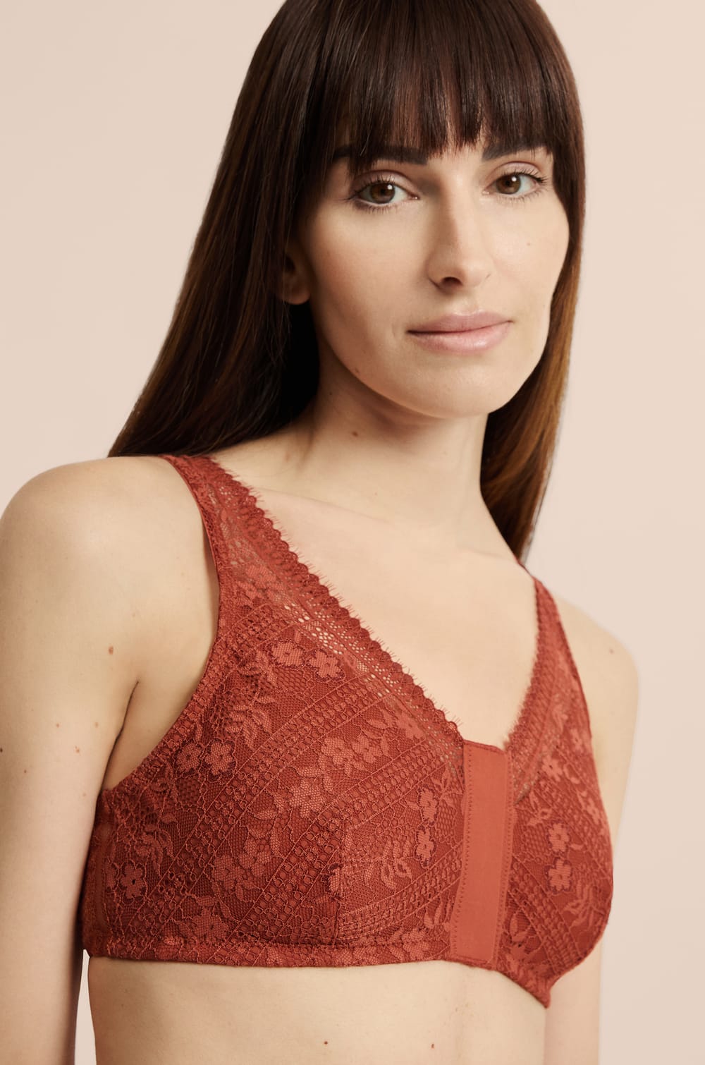 Soutien-gorge brassi&egrave;re sans armatures post-mastectomie avec ouverture devant;${refinementColor}