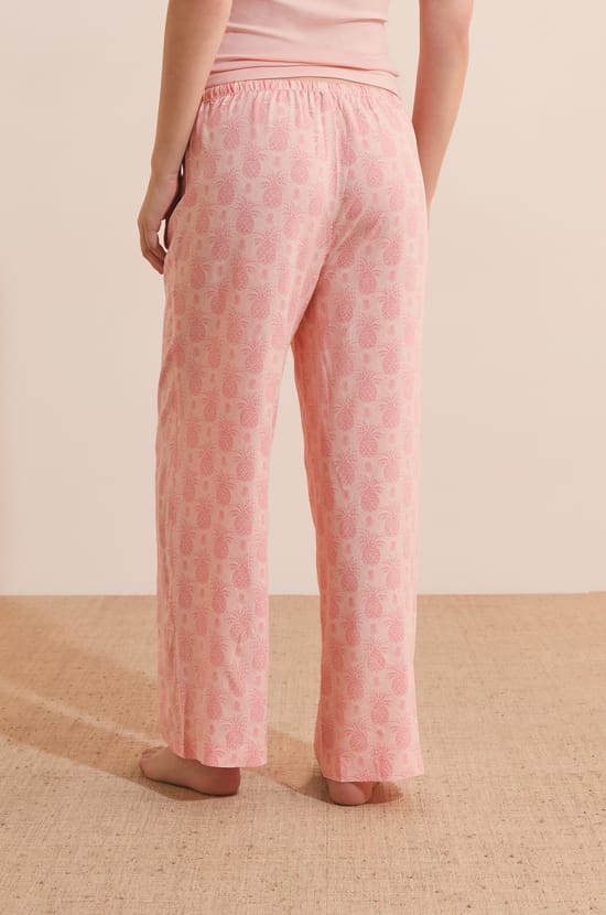 Pantal&oacute;n de pijama 7/8 estampado;${refinementColor}