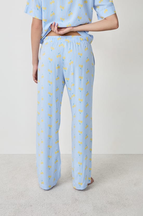 Printed Pyjama Trousers;${refinementColor}
