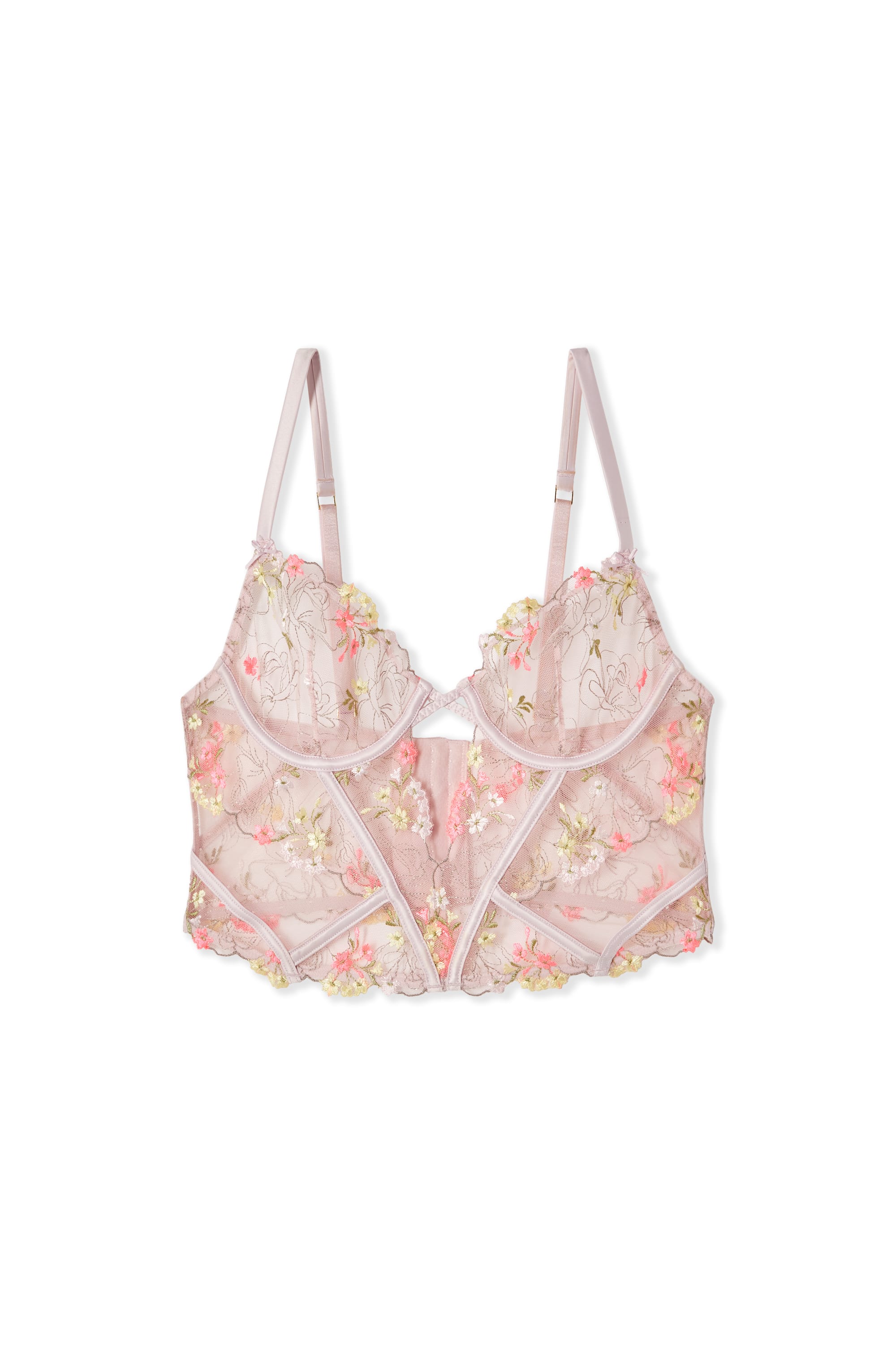 Bustier Bra in Embroidery - PETUNIA - MULTICOLORE - ETAM