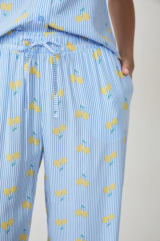 Printed Pyjama Trousers;${refinementColor}