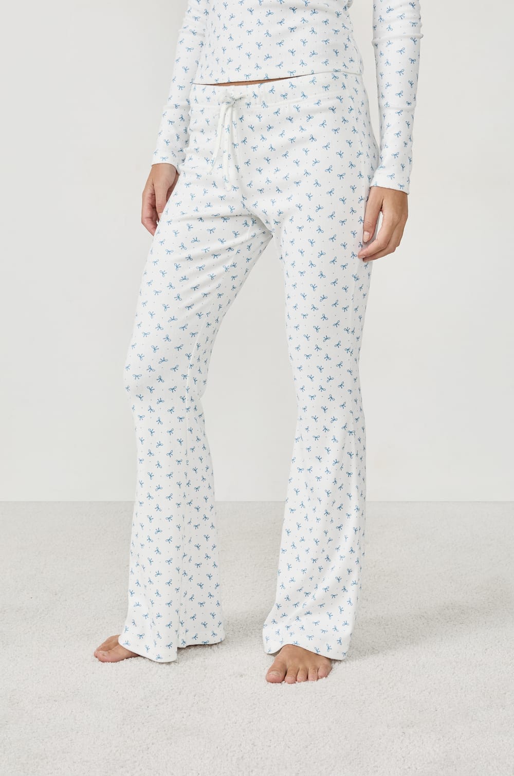 Pantalon de pyjama avec imprimé nœuds;${refinementColor}