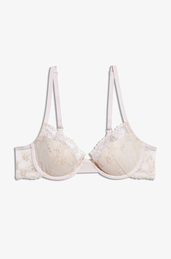 Lightly Lined Embroidered Bra;${refinementColor}