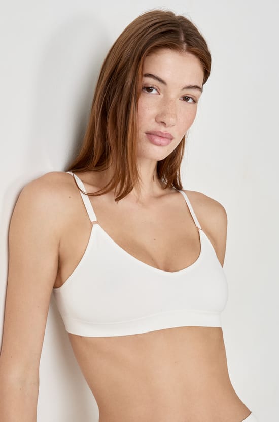 Soutien-gorge brassi&egrave;re sans coutures en coton biologique;${refinementColor}
