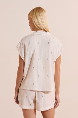 Chemise de pyjama &agrave; motifs;${refinementColor}