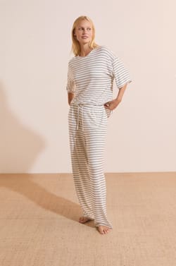Pantalon de pyjama large &eacute;lastiqu&eacute;;${refinementColor}
