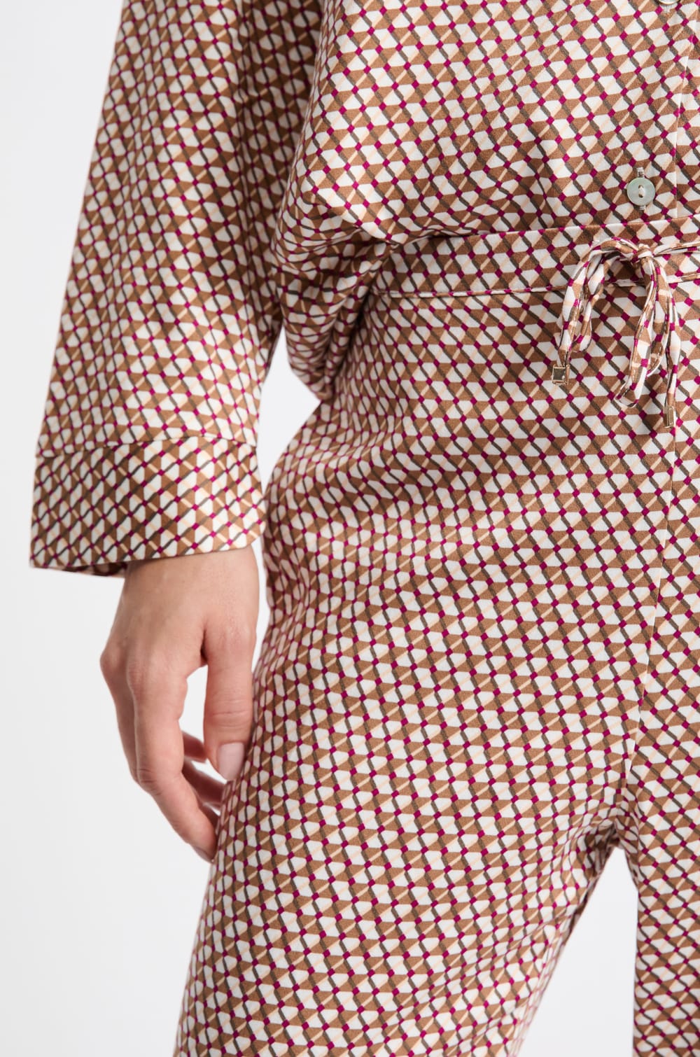 Pantalon de pyjama à motifs;${refinementColor}