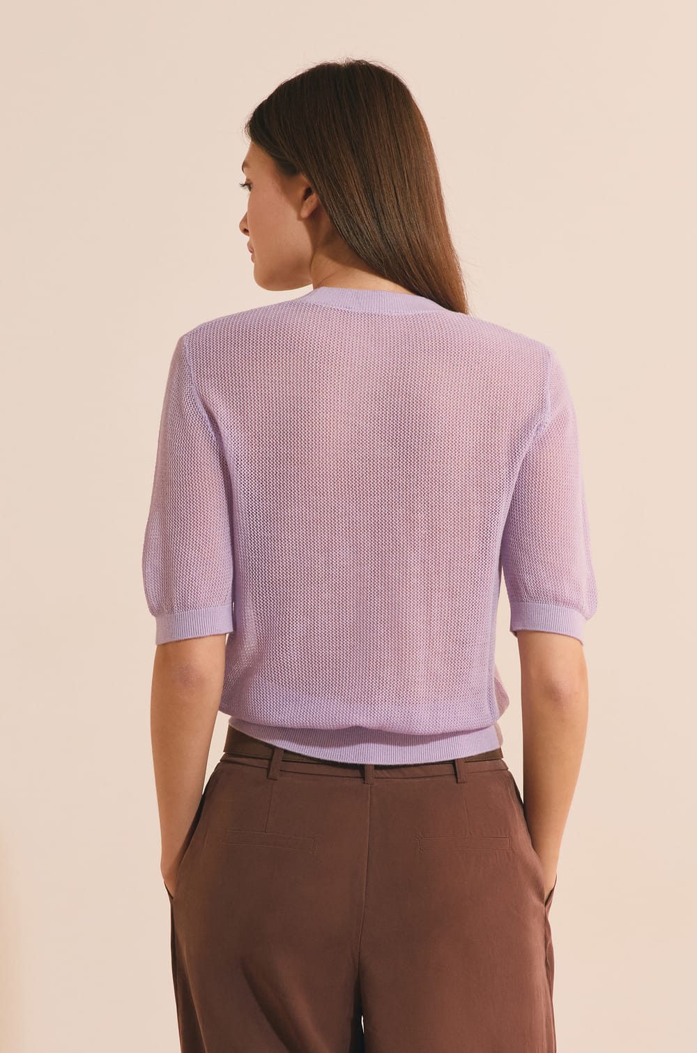 Pull manches courtes;${refinementColor}