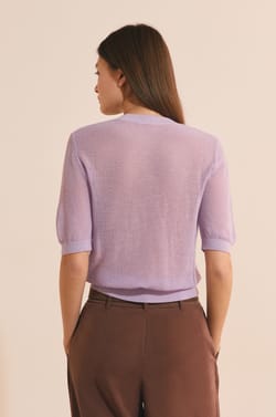 Pull manches courtes;${refinementColor}