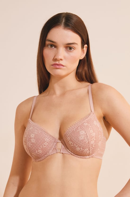Soutien-gorge N.4 - Le coques fines en dentelle iris&eacute;e;${refinementColor}