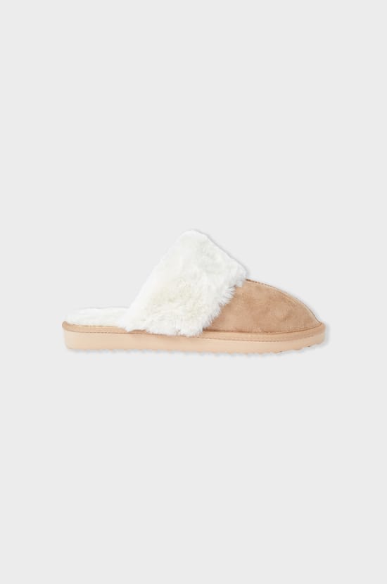 Chaussons mules fourrées;${refinementColor}