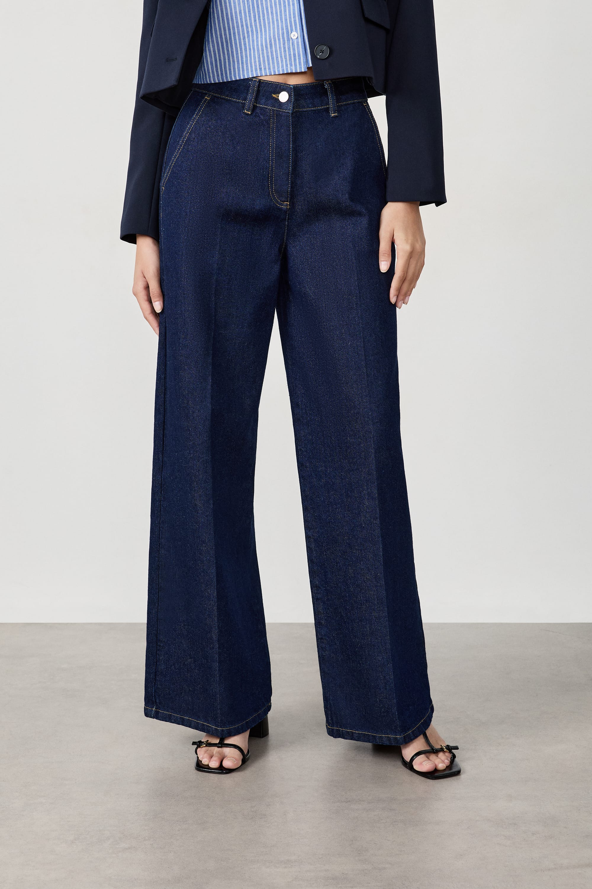 jean large en coton