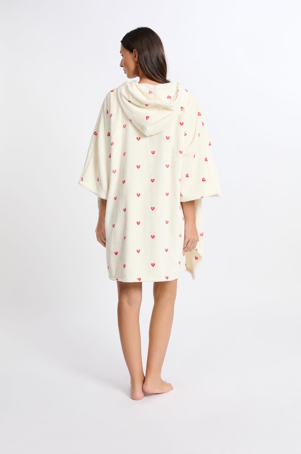 Poncho mit Herzmotiven;${refinementColor}