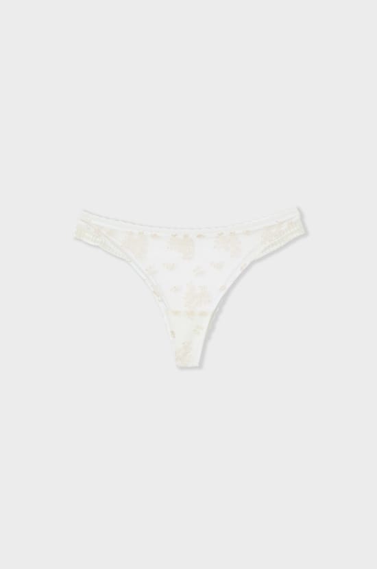 Tanga avec broderie;${refinementColor}