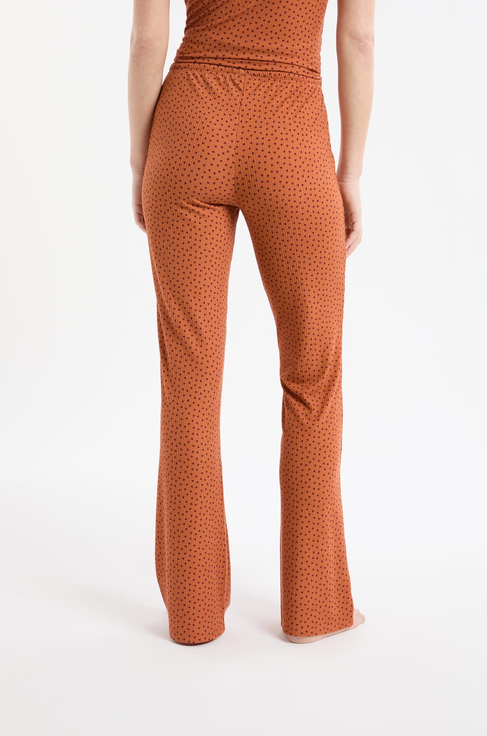 Pyjama Trousers with Heart Motifs;${refinementColor}