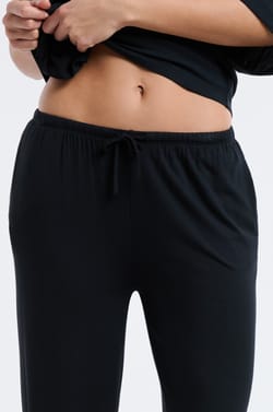 Pantalon de pyjama large en modal;${refinementColor}