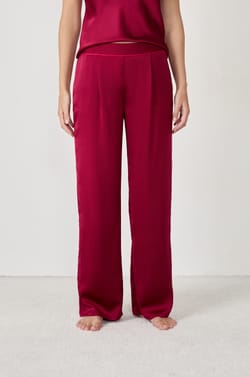 Pantalon de pyjama satiné;${refinementColor}