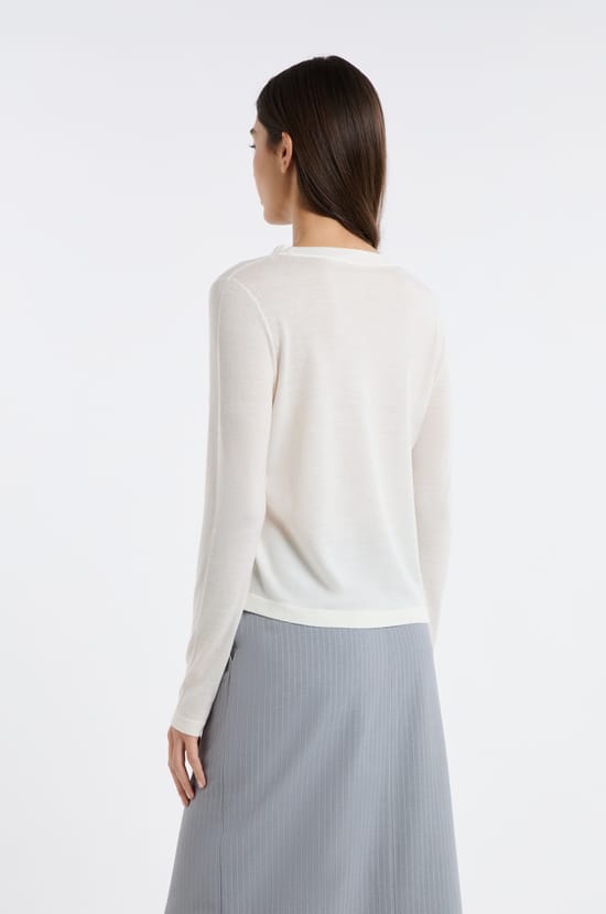 Pull col rond en laine;${refinementColor}