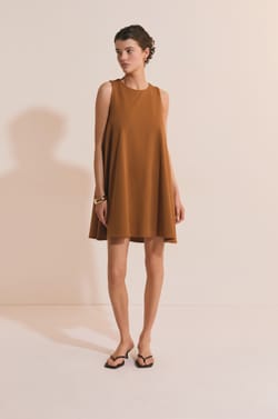 Robe courte en coton;${refinementColor}