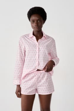Short de pyjama à pois ;${refinementColor}