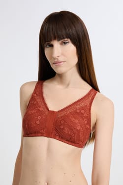 Post-mastectomy wireless bralette with front opening;${refinementColor}