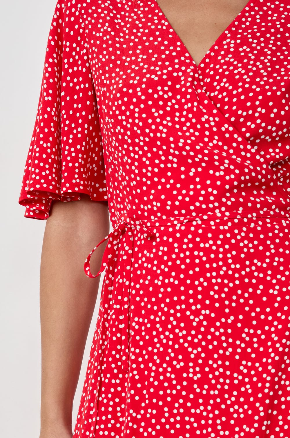 Long Polka Dot Dress;${refinementColor}