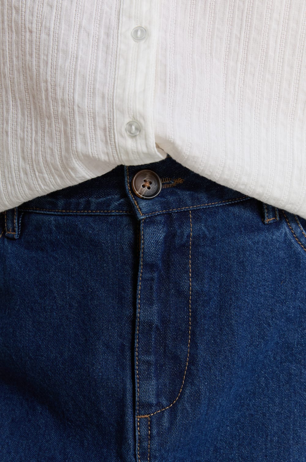 Jupe longue en jean;${refinementColor}