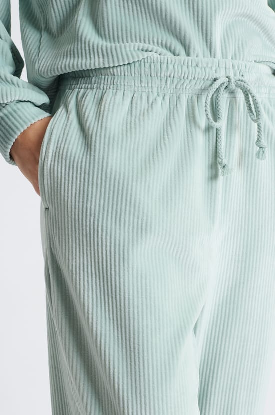 Pantalon de pyjama en velours;${refinementColor}