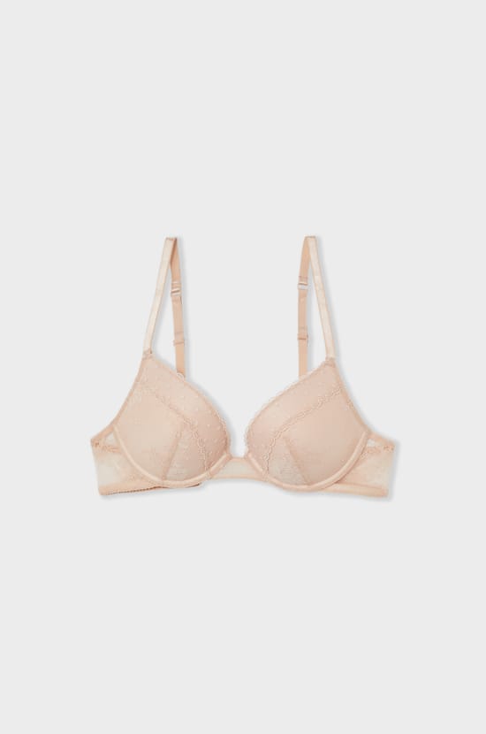 Soutien-gorge N.2 - Le push-up plongeant avec broderie;${refinementColor}