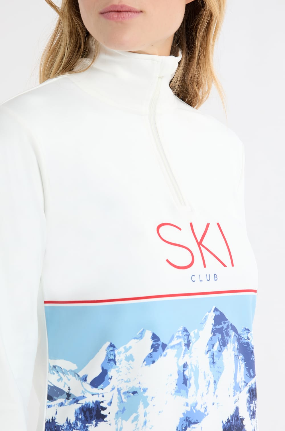 Camiseta de manga larga con estampado «ski club»;${refinementColor}