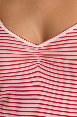 Nuisette courte &agrave; rayures;${refinementColor}