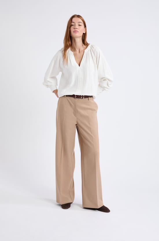 Wide Straight Trousers;${refinementColor}
