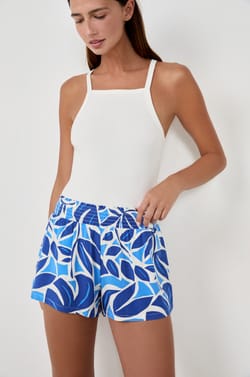 Printed Pajama Shorts;${refinementColor}