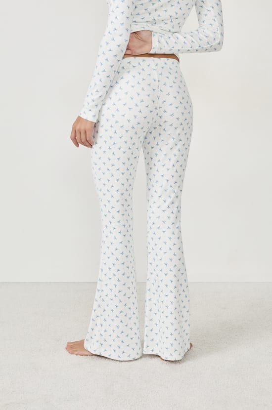 Pantalon de pyjama avec imprimé nœuds;${refinementColor}
