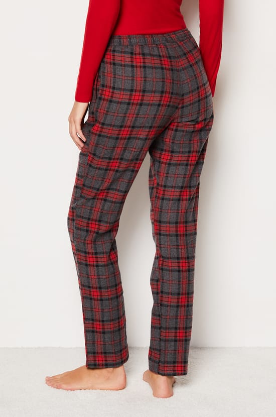 Pantalon de pyjama en coton à carreaux Corgi;${refinementColor}