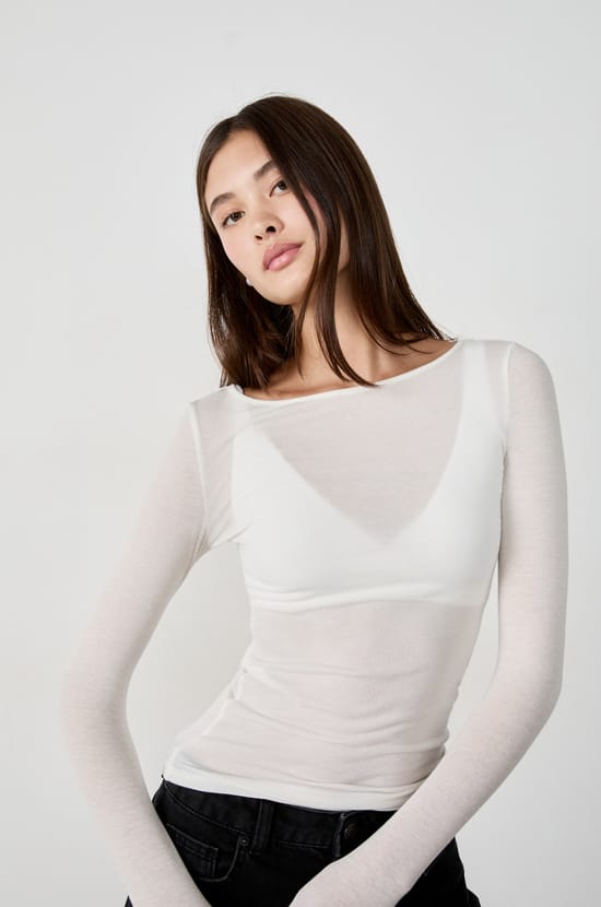 Boat neck T-shirt;${refinementColor}