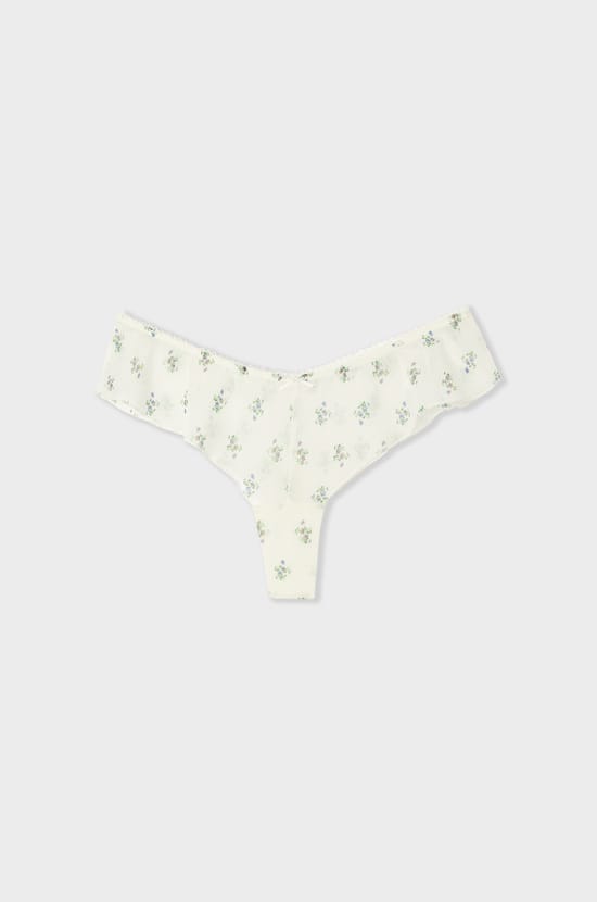 Printed Tulle Hipster;${refinementColor}
