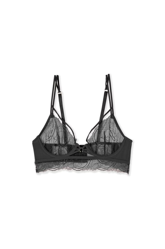 Soutien-gorge bustier en dentelle;${refinementColor}
