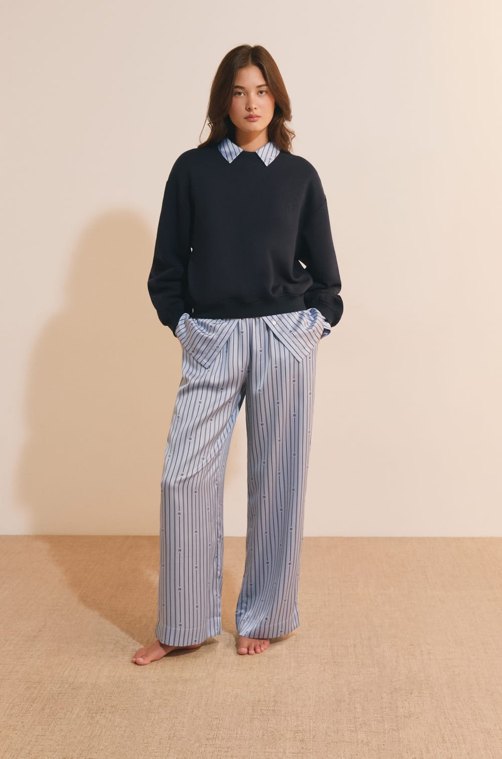 Sweatshirt en coton;${refinementColor}