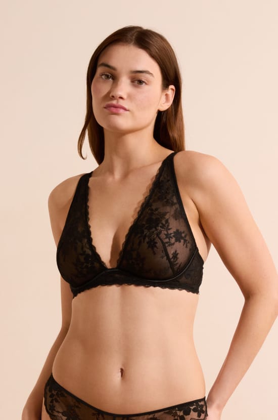 Soutien-gorge N.7 - Le corbeille foulard en dentelle;${refinementColor}