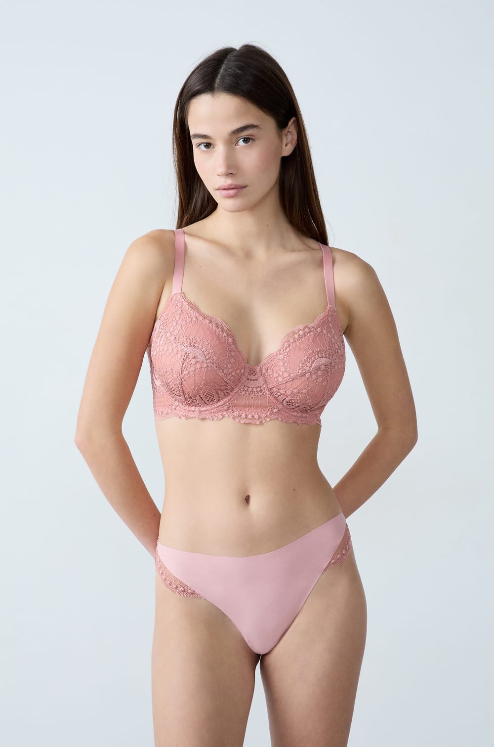 Balconette minimizer bra -1 size effect;${refinementColor}