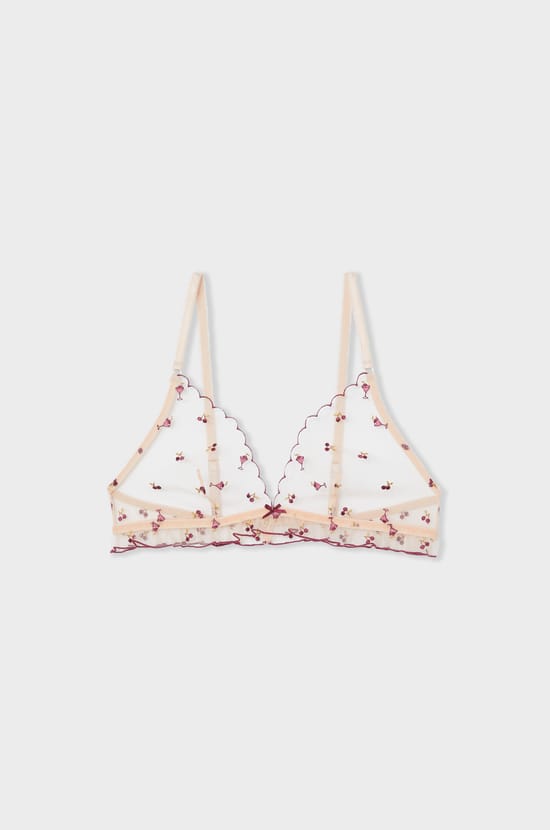 Triangle beha in tule met borduursels;${refinementColor}