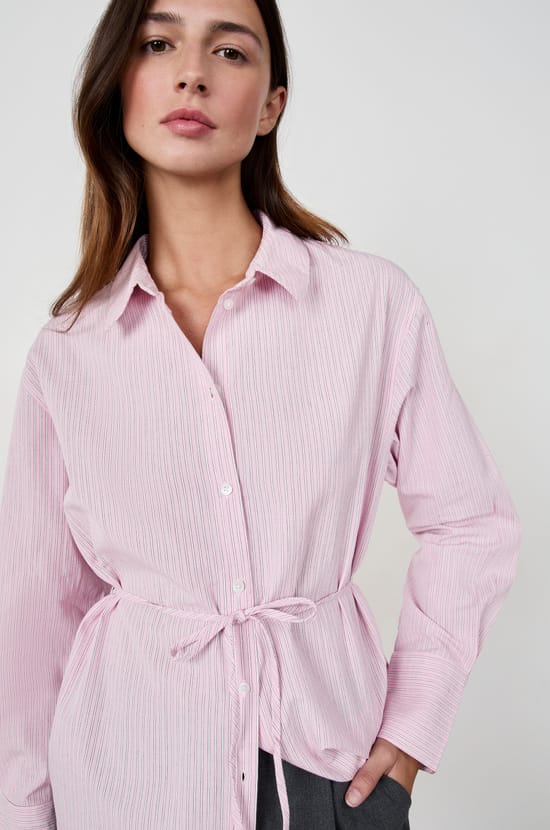 Long-sleeved poplin shirt;${refinementColor}