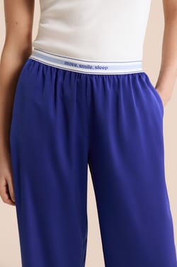 Pantal&oacute;n de pijama con cintura el&aacute;stica &laquo;move, smile, sleep;${refinementColor}