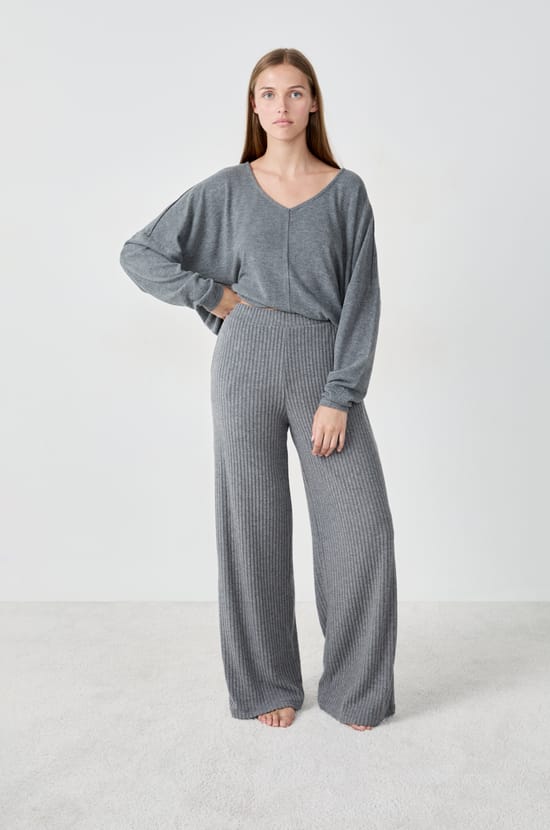 Wide Pyjama Trousers;${refinementColor}