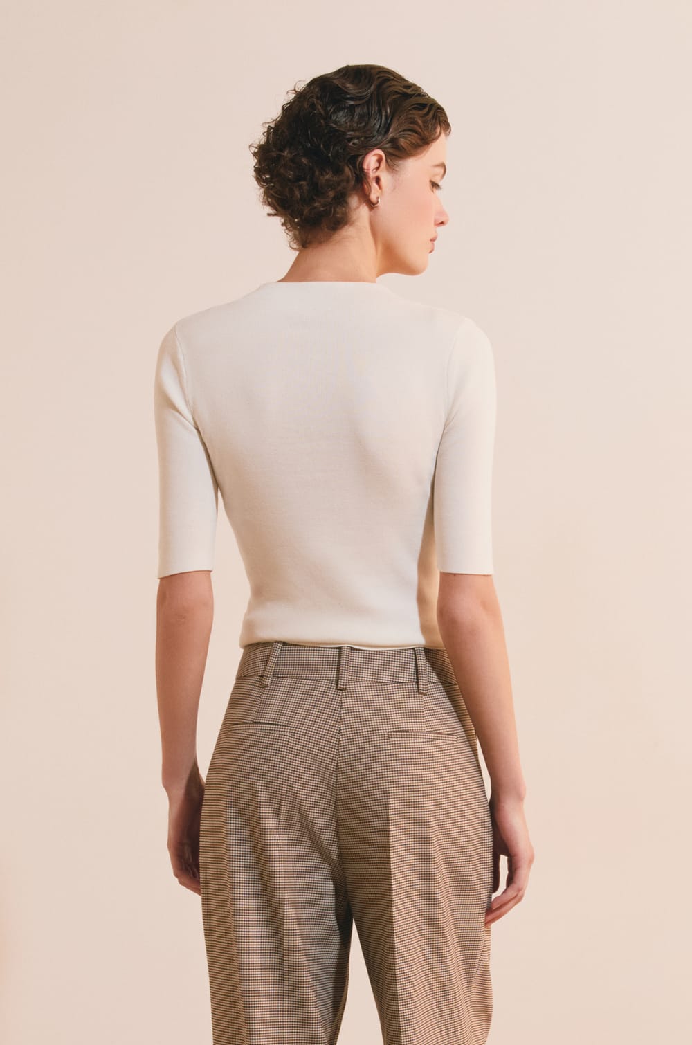 T-shirt &agrave; boutons avec coton;${refinementColor}