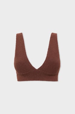 Triangle bikini top in stretch material;${refinementColor}