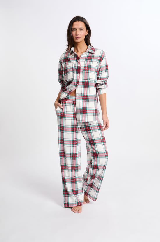 Checkered Pajama Pants;${refinementColor}
